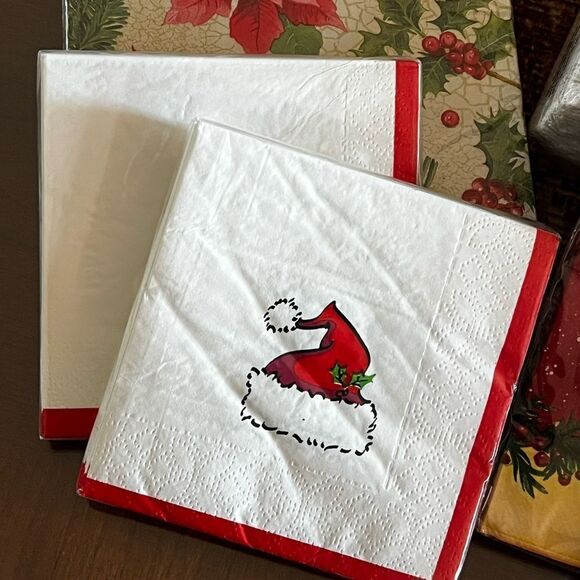 Bundle of Festive Holiday Napkins - Picture 2 of 4